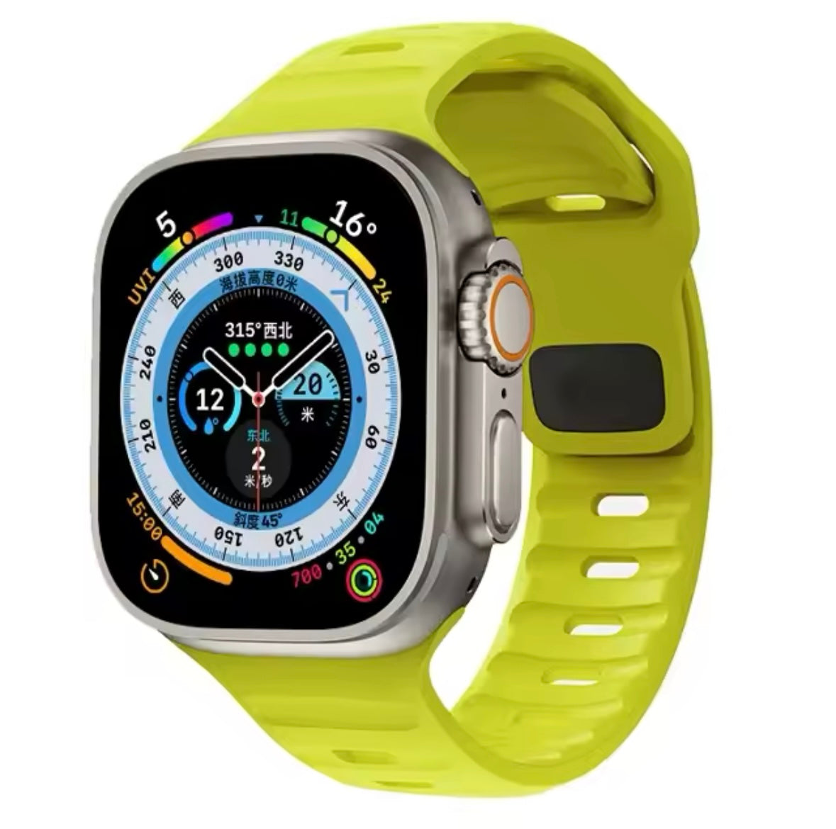 "Fit" Apple Watch Armband aus Silikon