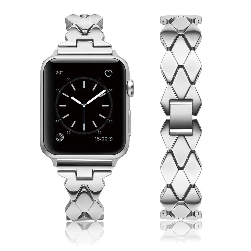 "Rhombus" Apple Watch Armband aus Metall